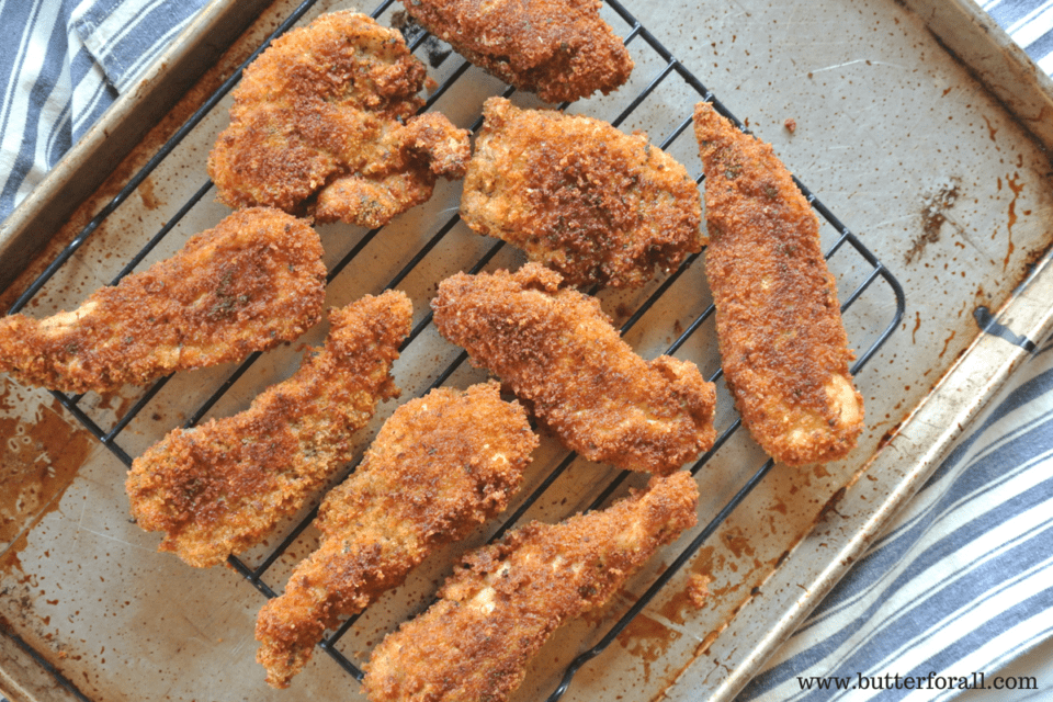 Parmesan and Sourdough Crusted Chicken Strips – Fried in Traditional ...