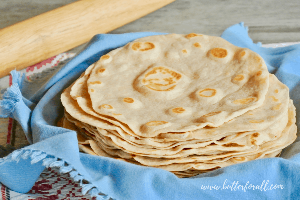 Soft and Chewy Sourdough Tortillas Made With Real Lard • Butter For All