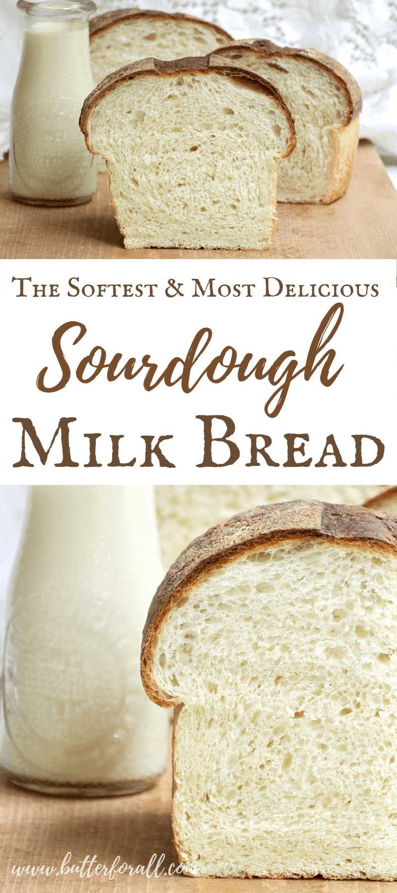 Soft and Sweet Sourdough Milk Bread • Butter For All