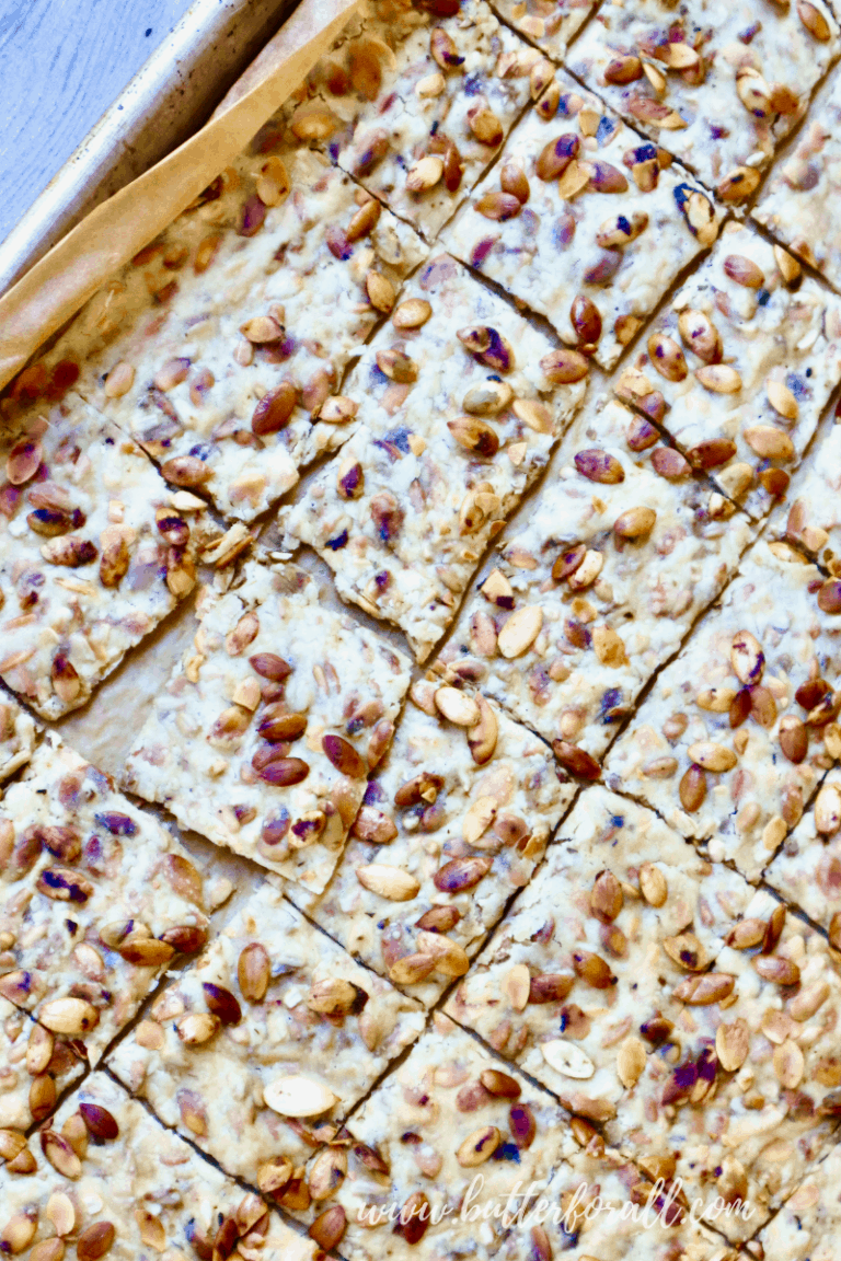 Sprouted Seed Sourdough Crackers • Butter For All